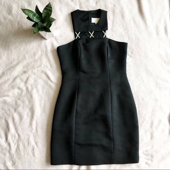 Cache Dresses & Skirts - Vintage cache bling black sheath dress